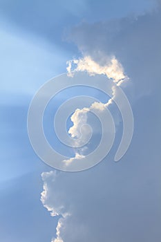 Dark ominous clouds. Dramatic sky