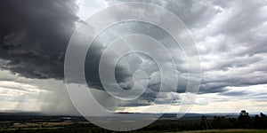 Dark, Ominous Rain Clouds Promise Rain photo