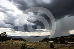 Dark, Ominous Rain Clouds Promise Rain photo