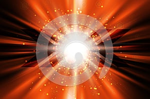 Dark orange tech background