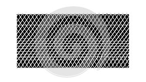 Dark Perforated Mesh Texture Abstract Background Vector, vector design Generative AI