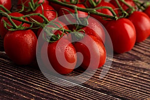 Dark photo of cherry tomatoes