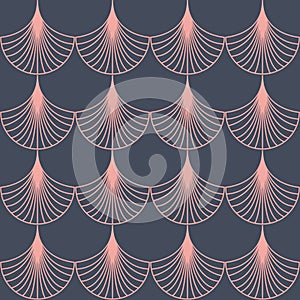 Dark pink arabic simple seamless pattern, art deco arch vector illustration for textile design and decoration