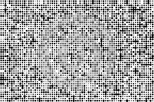 Dark Pixels texture. Pixel Abstract Mosaic Gradient Design Background. Monochromatic Abstract Background Isolated on white. Vector