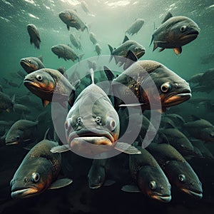 The Dark Presence of Piranhas