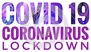 Dark Purple Covid-19 Outbreak Lockdown Header Text