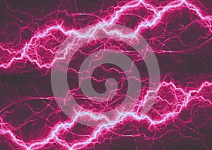 Dark purple lightning, abstract electrical background