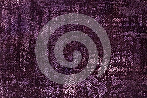 Dark purple and violet fluffy background of soft, fleecy fabric
