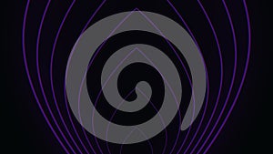 Dark purple void surrounded by concentric circles on a striking background