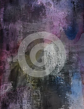 Dark Purple Watercolors Brushed Painted Grunge Background Textile