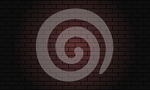 Dark red brick wall background. Vector design