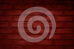 Dark red brick wall