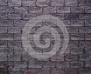 Dark red brick wall texture background. Surface texture masonry bright cleaned brickwork