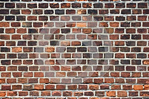 Dark red bricks wall