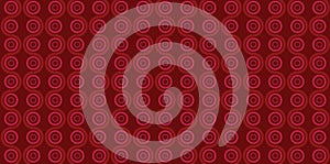 Dark red coloured circle pattern wallpaper