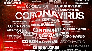 Dark Red Coronavirus Covid-19 Outbreak Header Background