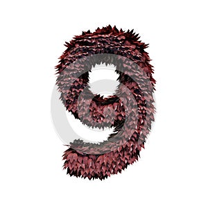 Dark Red Foliage Number 9