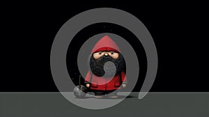 Dark Red Gnome 2 Ipad Wallpapers Minimalistic And High Detailed Illustrations