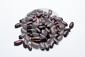 Dark red kidney beans isolated