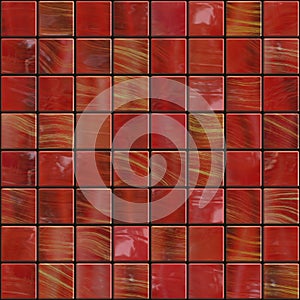 Dark red tiles