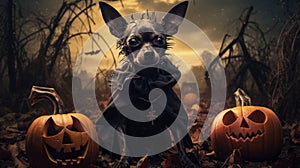 Dark Renaissance: Scary Halloween Costumes For Dogs Inspired By The Walking Dead photo