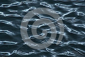 Dark rippling water surface background