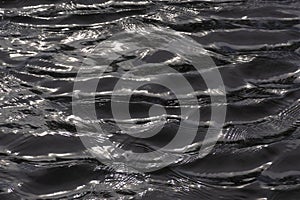Dark rippling water surface background