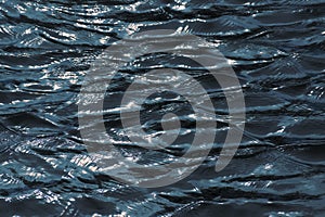 Dark rippling water surface background