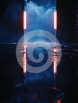 Dark Room With Two Doors