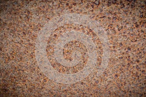 Dark rusty metal texture background. Old steel plate with corrosion