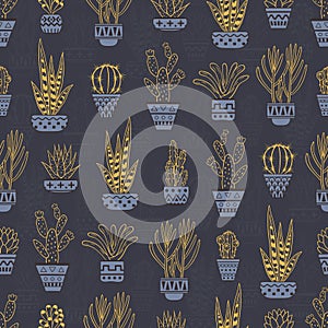 Dark seamless pattern