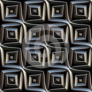 Dark Silver Seamless Repeating Pattern Tile