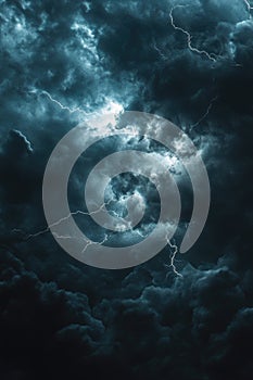 Dark Sky Lightning Storm