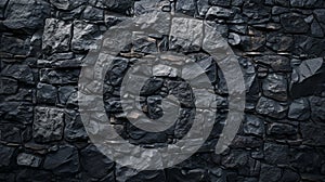 Dark slate stone wall texture