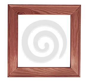 Dark square wooden picture frame