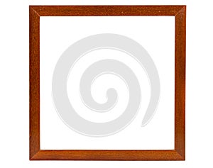 Dark square wooden picture frame