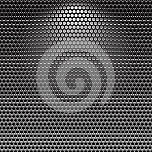 Dark stainless grille metal texture background photo