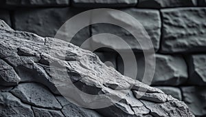 Dark stone texture background showing rough surface of natural rock formation