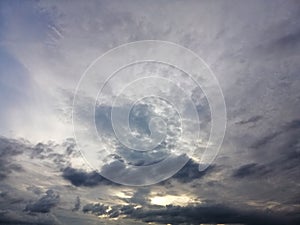 Dark storm clouds with background, Dark clouds before rainy.