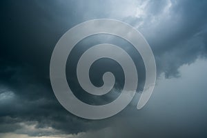 Dark storm clouds with background,Dark clouds before a thunder-storm