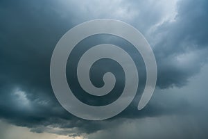 Dark storm clouds with background,Dark clouds before a thunder-storm