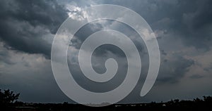 Dark storm clouds with background,Dark clouds before a thunder-storm