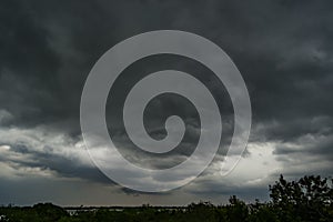 Dark storm clouds with background,Dark clouds before a thunder-storm