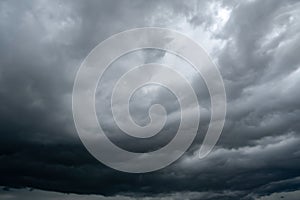 Dark storm clouds with background,Dark clouds before a thunder-storm