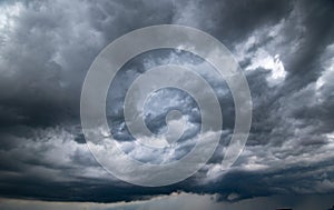 Dark storm clouds with background,Dark clouds before a thunder-storm