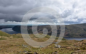 Dark Storm Clouds Over Haweswater Resevoir in England