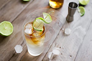 Dark and Stormy Rum Cocktail