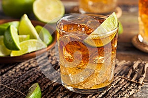 Dark and Stormy Rum Cocktail