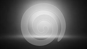 Dark Studio Background with Bright Spotlight Effect