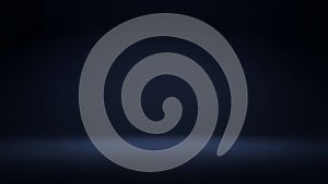 Dark Studio Background with Subtle Floor Reflection and Spotlight Effect Keywords: dark